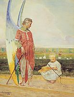 Angel and the LIttle Shepherd Boy, malczewski