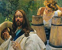 Christ and Samaritan Woman, malczewski