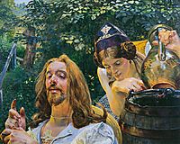 Christ and Samaritan Woman, malczewski
