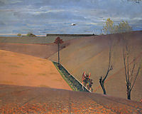 Landscape with Tobiah, malczewski