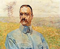 Portrait of Józef Piłsudski, 1916, malczewski
