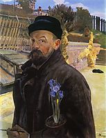 Self-portrait with hyacinth, malczewski