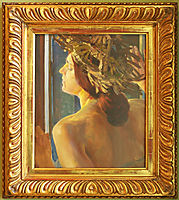 Study of a woman by the window, malczewski