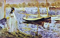 The Banks of the Seine at Argenteuil, 1874, manet