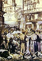 The Barricade (Civil War), 1871, manet