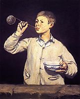 Boy Blowing Bubbles, 1869, manet