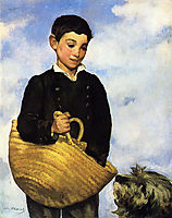A boy with a dog, 1861, manet