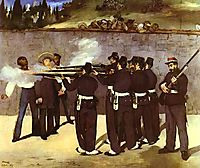 The Execution of the Emperor Maximilian of Mexico, 1868, manet