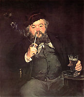 A Good Glass of Beer, manet