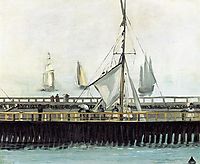 Jetty at Boulogne, 1868, manet