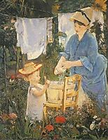 The laundry, 1875, manet