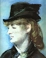 The model for the , 1881, manet