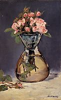 Moss Roses in a Vase, 1882, manet