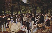 Music in the Tuileries, 1862, manet