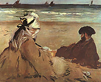 On the Beach, 1873, manet