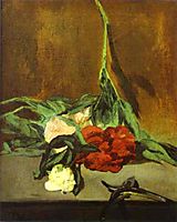 Peony stem and shears, 1864, manet