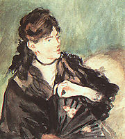 Portrait of Berthe Morisot, manet