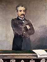 Portrait of Clemenceau at the tribune, 1880, manet