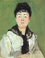 Portrait of a lady with a black fichu, 1878, manet