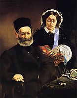 Portrait of Monsieur and Madame Auguste Manet, manet