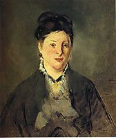 Portrait of Suzanne Manet, 1870, manet