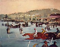 The Races in the Bois de Boulogne, 1872, manet