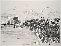 The Races, c.1870, manet