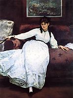 The Rest, portrait of Berthe Morisot, manet