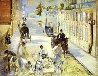 The road-menders, Rue de Berne, 1878, manet