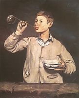 Soap bubbles, 1867, manet