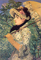 Spring (Study of Jeanne Demarsy), 1882, manet