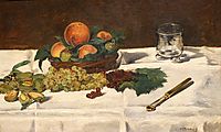 Still Life: Fruits on a Table, 1864, manet