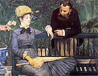 In the conservatory, manet