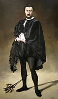 The Tragic Actor (Rouvière as Hamlet), manet