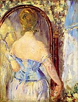 Woman Before a Mirror, manet