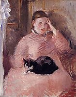 Woman with a Cat, c.1880, manet
