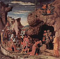 Adoration of the Magi, central panel from the Altarpiece, c.1461, mantegna