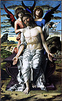 Christ of Pity supported by a cherub and a seraph, 1490, mantegna