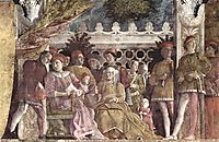 The court of the Gonzaga, 1474, mantegna