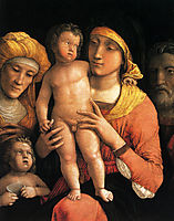The holy family with saints Elizabeth and the infant John the Baptist.jpg, mantegna