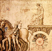 Julius Caesar on his triumphal car, mantegna