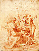Molorchos making a sacrifice to Hercules, 1506, mantegna