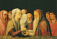 Presentation at the Temple, 1453, mantegna