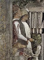 Scene waitingservant with dogs(fragment), mantegna