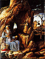 St. Jerome in the Wilderness, 1450, mantegna