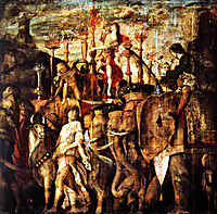 Trumpet players, 1506, mantegna