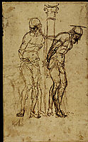Two Studies for Christ at the Column, mantegna