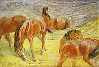 Grazing Horses, 1910, marcfrantz