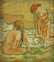 Two bathing girls, 1909, marcfrantz