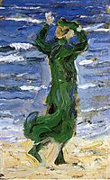 Woman in the Wind by the Sea, 1907, marcfrantz